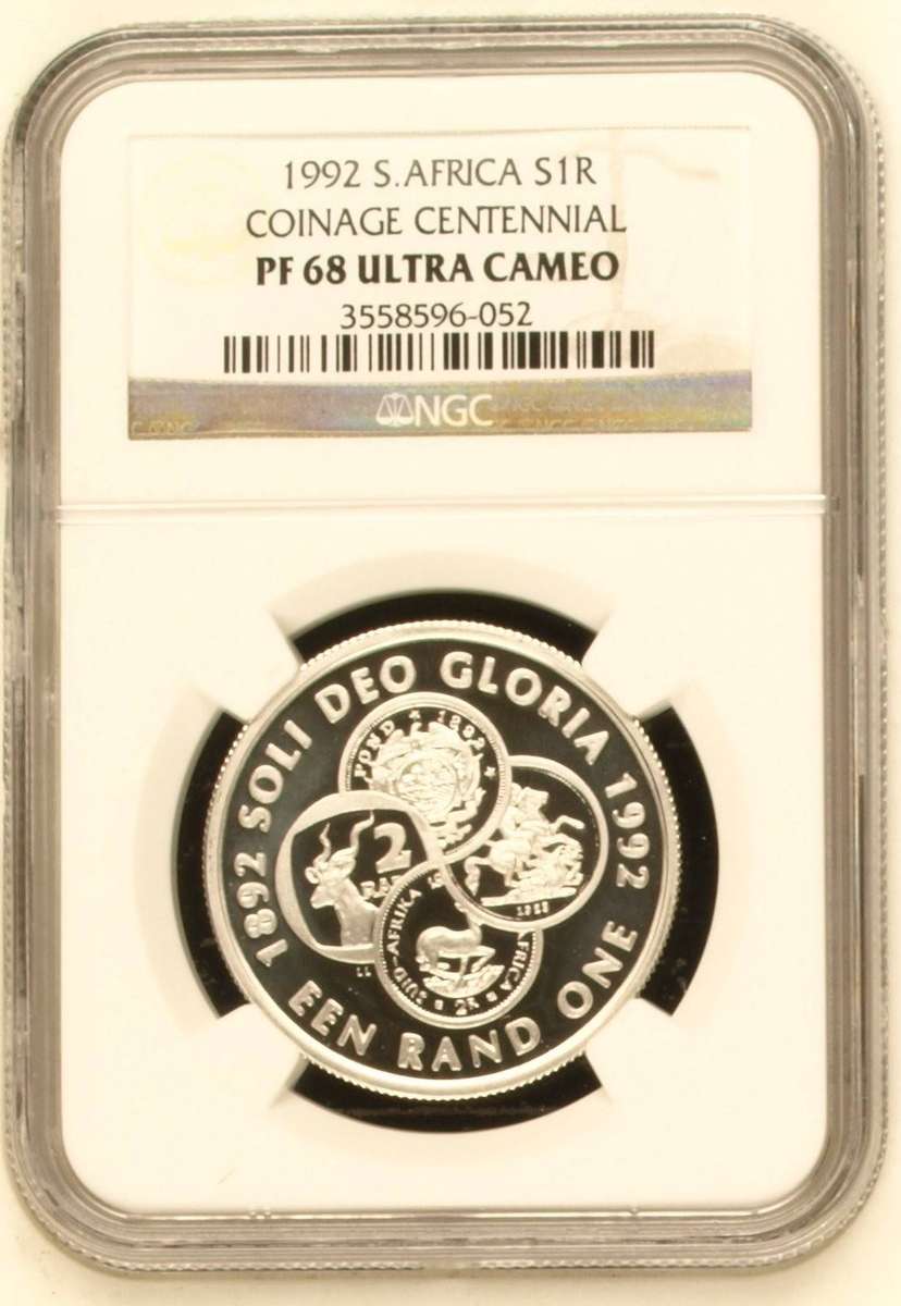 RSA Silver R1 of 1992 (Coinage) NGC PF 68 Ultra Cameo