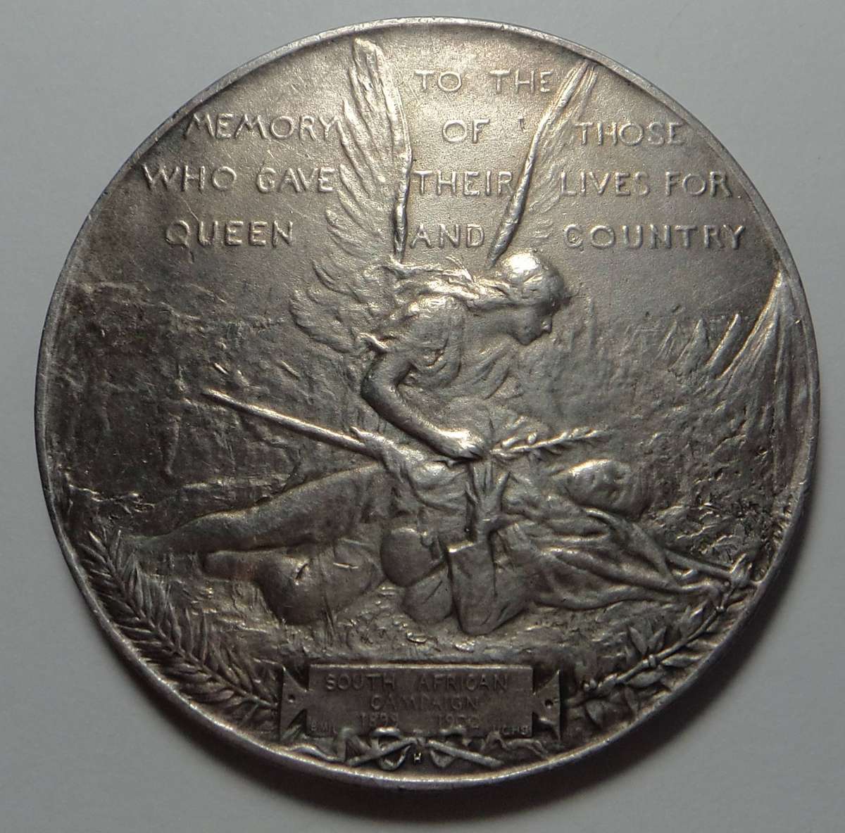 Boer War: The Silver PAX  Medal "Gave their Lives for Queen & Country"