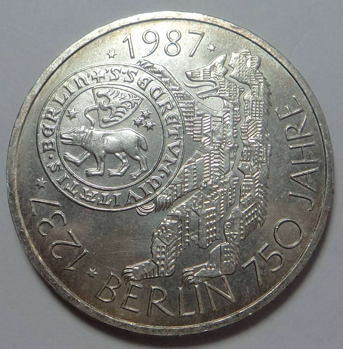 Germany: Silver 10-Mark 1987 (Mint State)