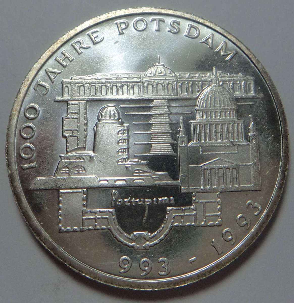 Germany: Silver 10-Mark 1993 (Mint State)