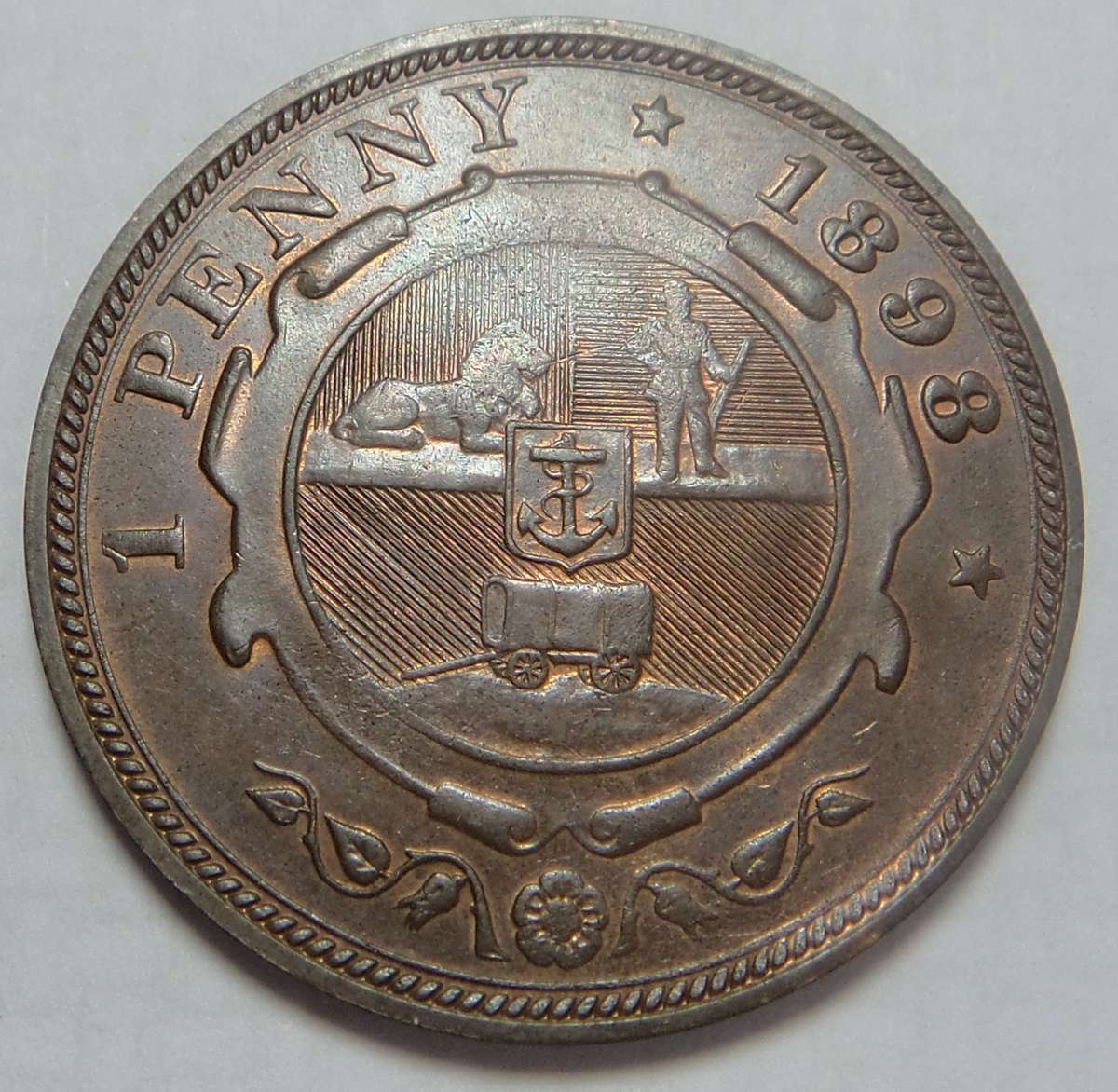 Paul Kruger Penny of 1898 (Uncirculated)