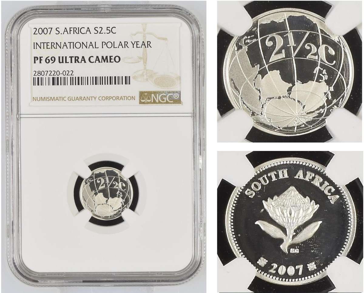 2007 Silver Tickey (Int. Polar Year) NGC PF 69 Ultra Cameo