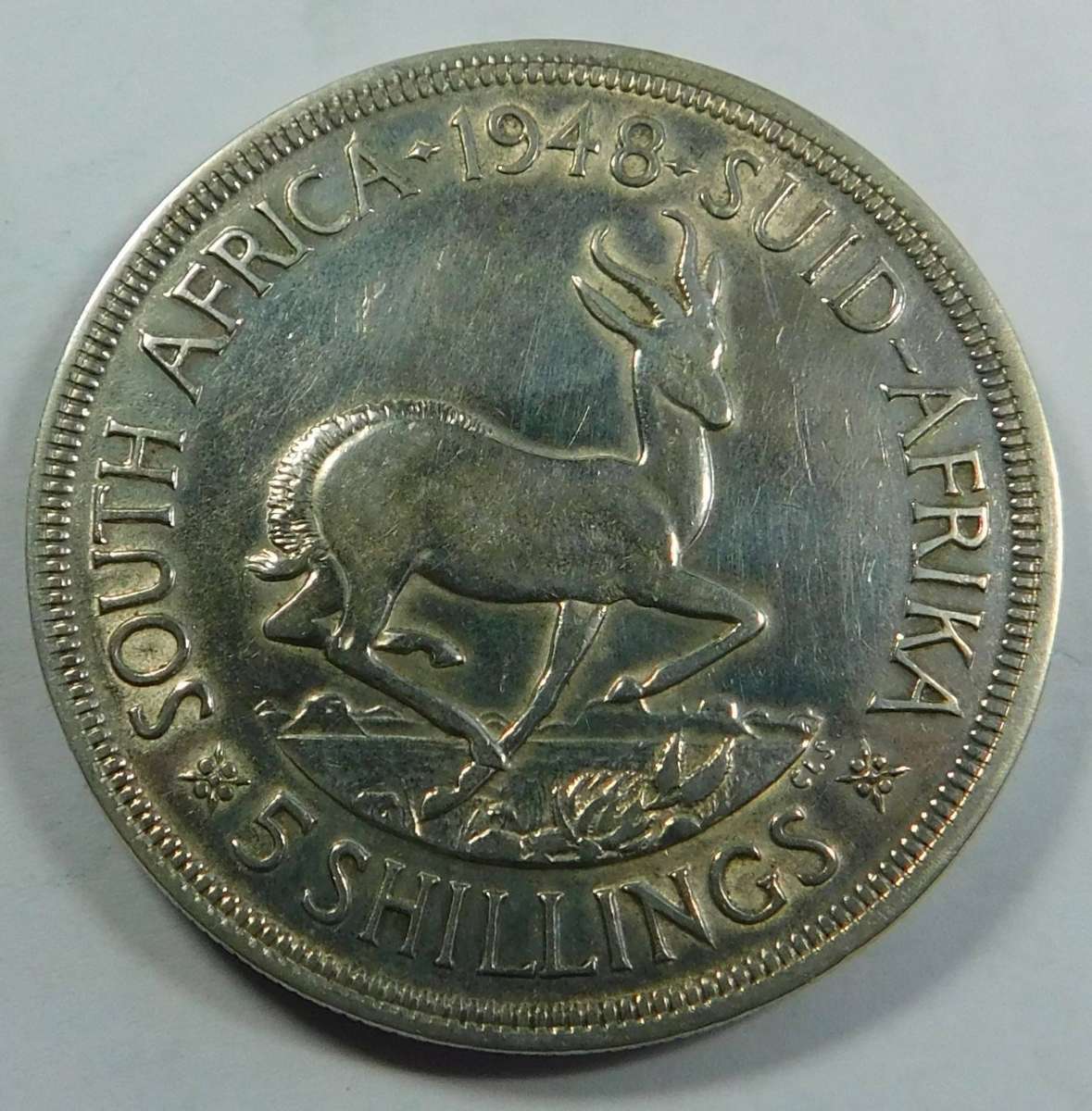 Union of SA Silver Crown (5/-) 1948