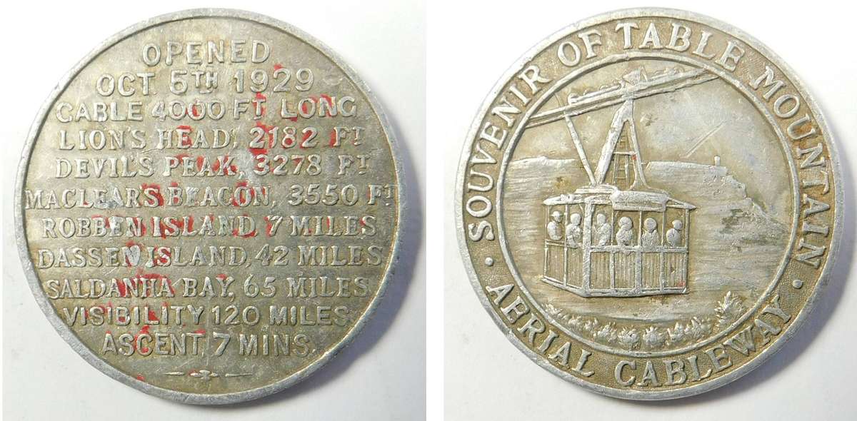 Table Mountain Cable Way opened in 1929