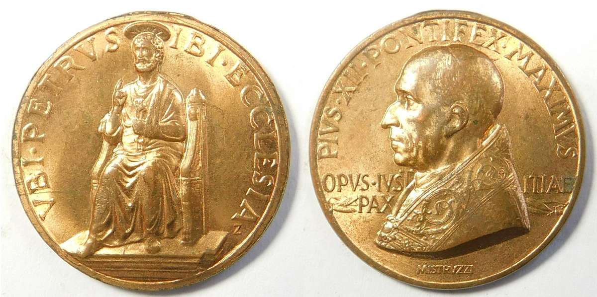 Vatican: Pope Pius Medallion (1939-1958)