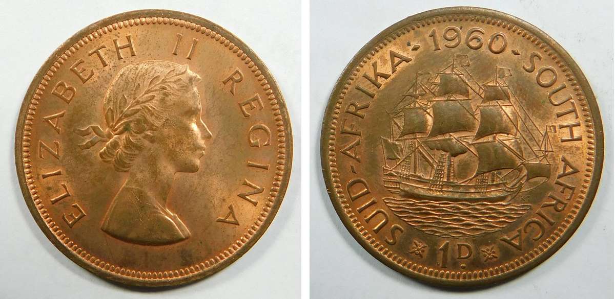 Union of SA Penny 1960 (UNC)