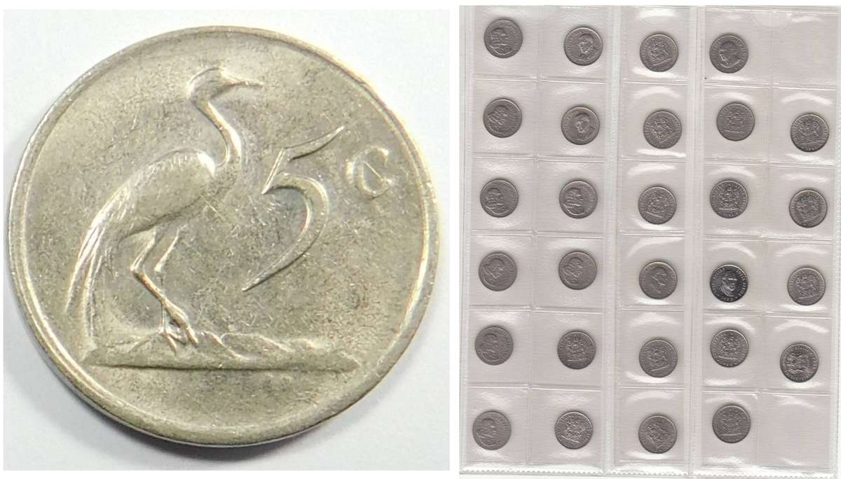 RSA 2nd Decimal Series 5c Collection (1965-1988)