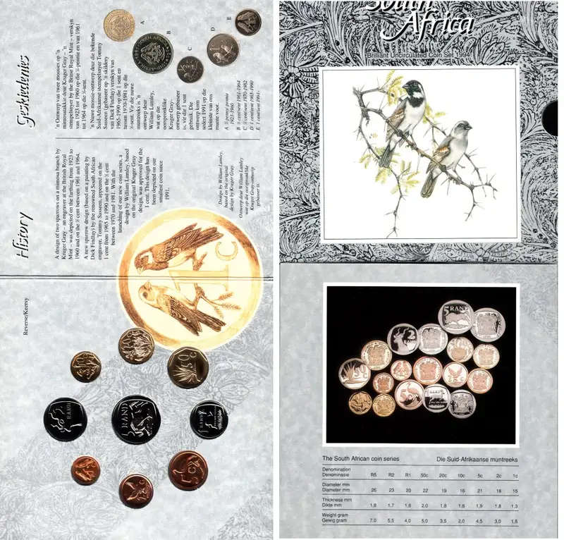 RSA: Brilliant Uncirculated Coin Set of 1994