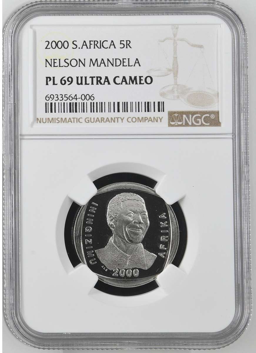 Mandela R5 of 2000 PL69 Ultra Cameo (2 available) Finest Known - 1 of only 3