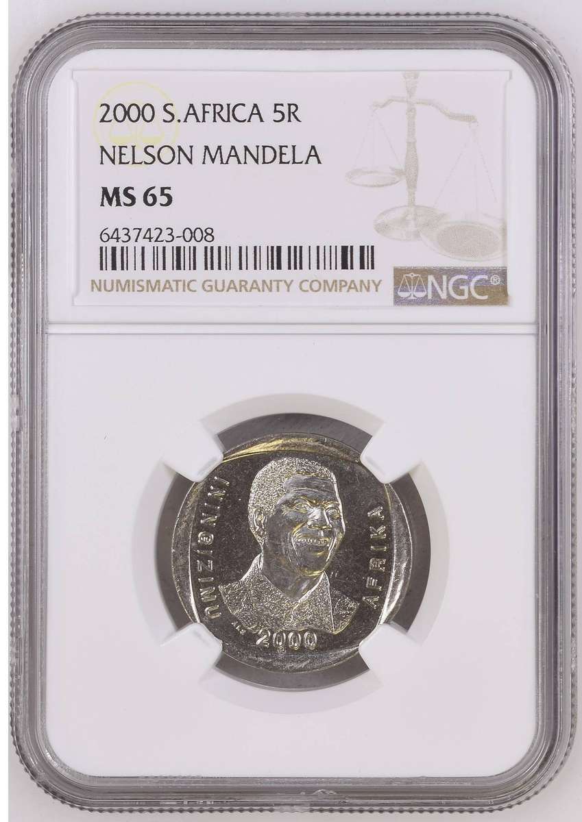 2000 RSA Mandela R5: NGC MS 65
