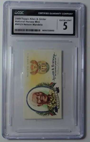 2009 Topps Allen & Ginter National Heroes: Mandela: CGC 5