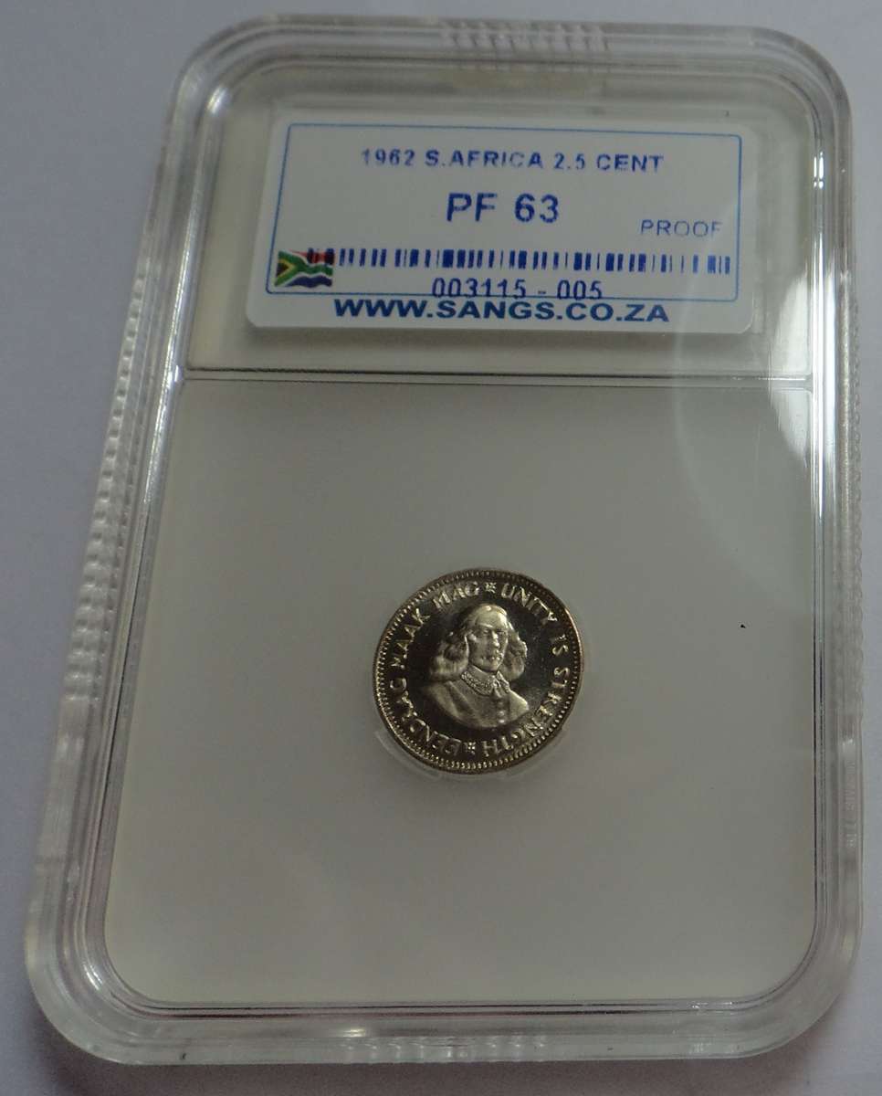 RSA 1962 Silver Tickey, Sangs PF63