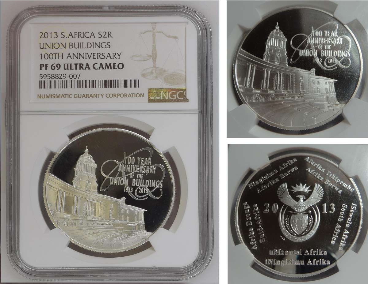 2013 R2 Crown (Union Buildings) NGC PF 69 Ultra Cameo