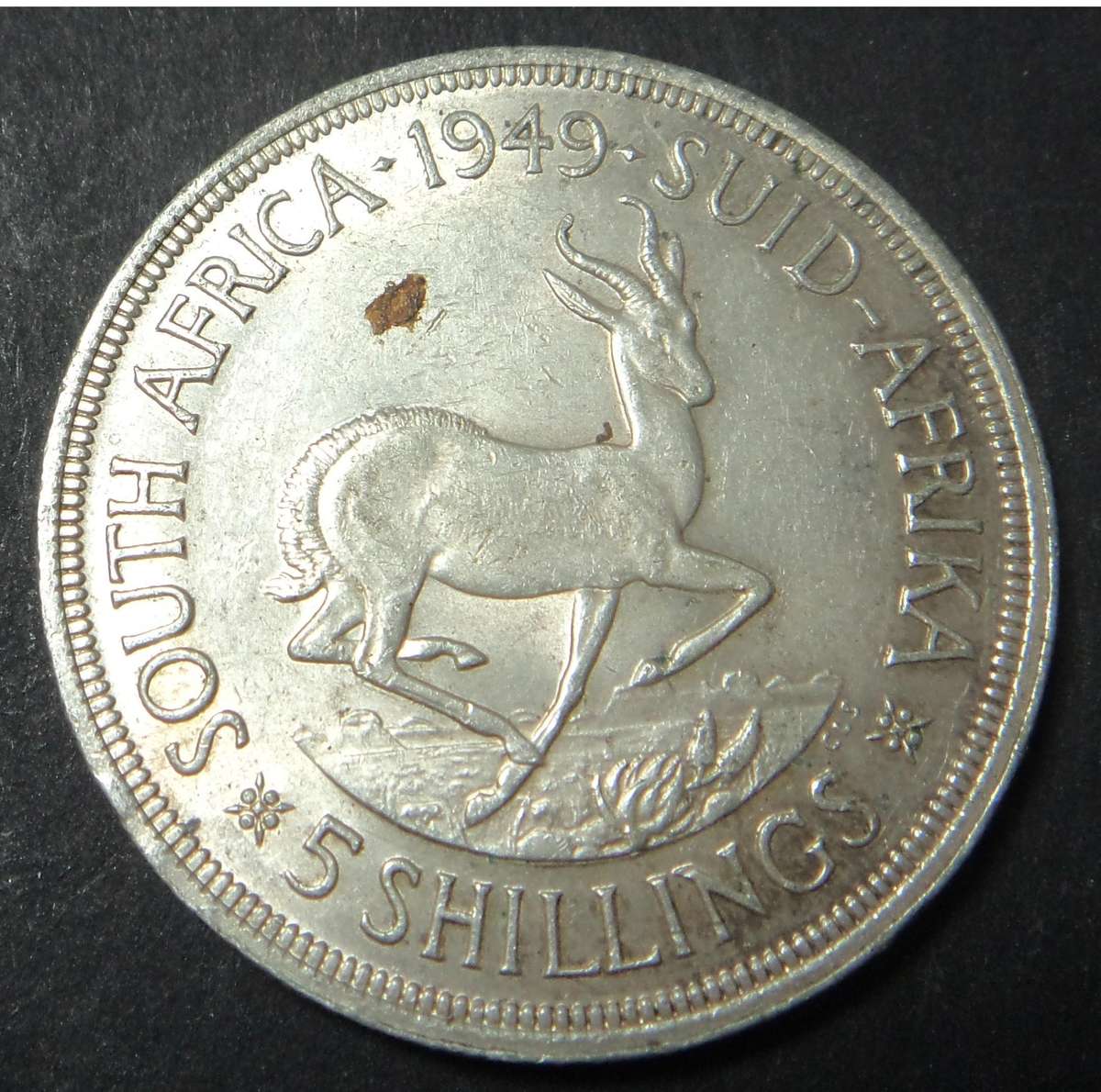 Union of SA Crown (5/-) of 1949 (6 available)