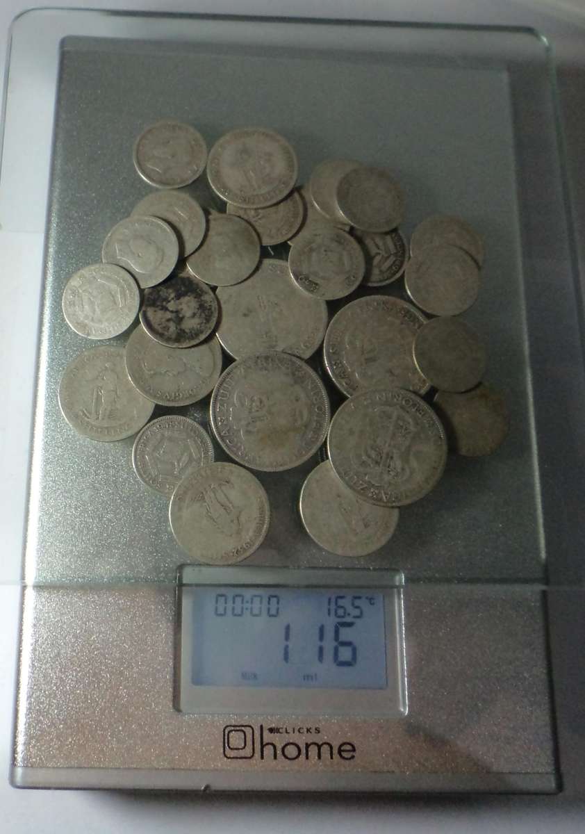 116 grams of 80% scrap silver