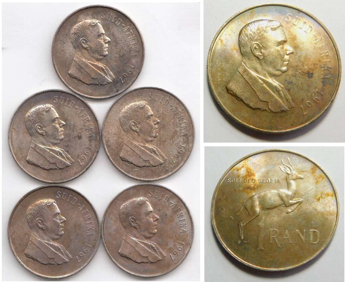 1967 Afrikaans Silver R1 (5 available - Bid per Coin)