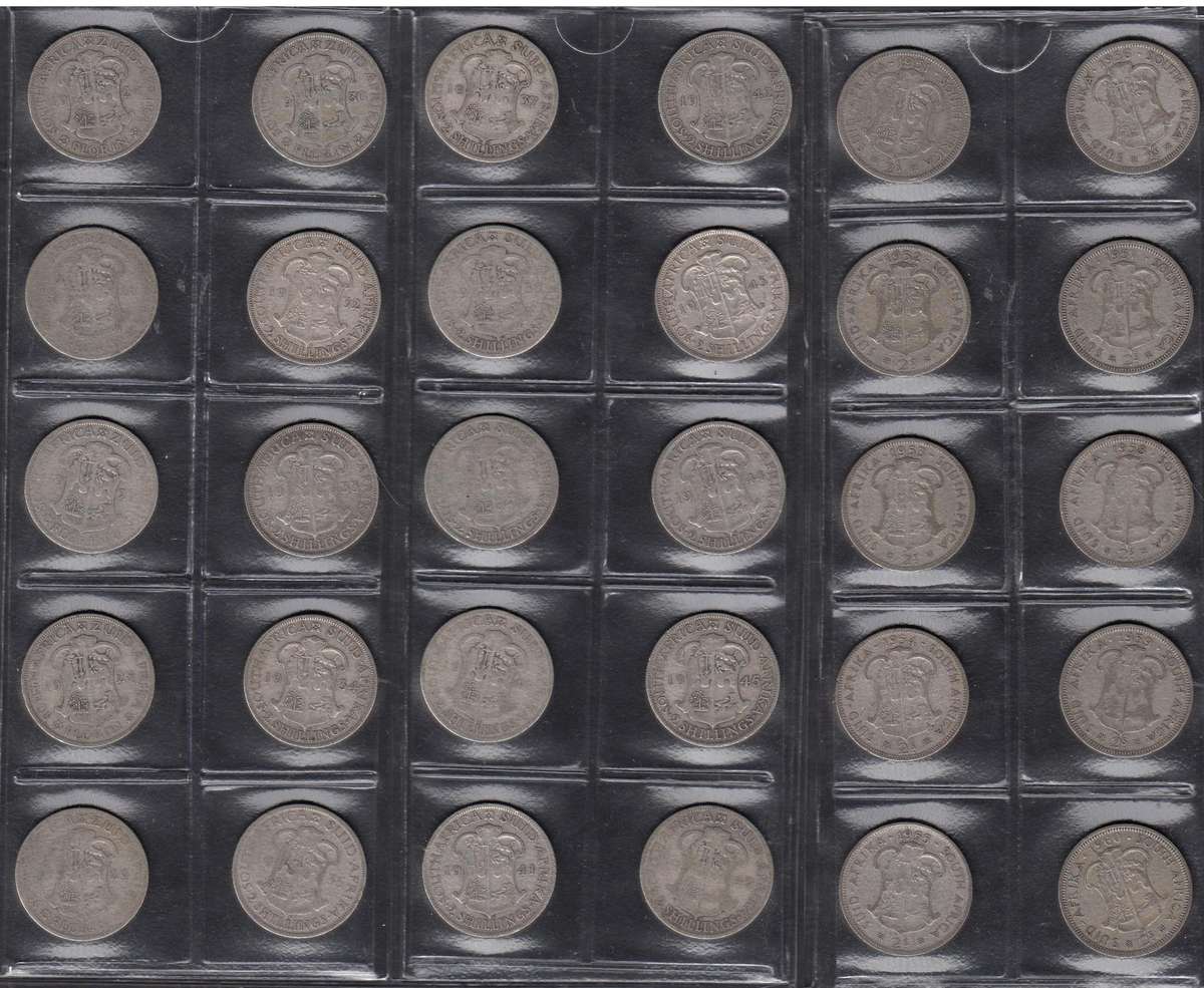 Union of South Africa: 2-Shillings Collection 1924-1960