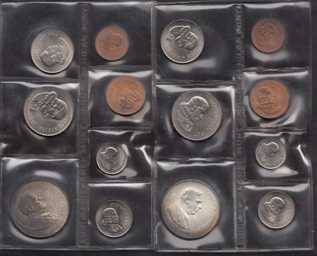 RSA UNC Mint Packs of 1967 (Afr. & Eng.)