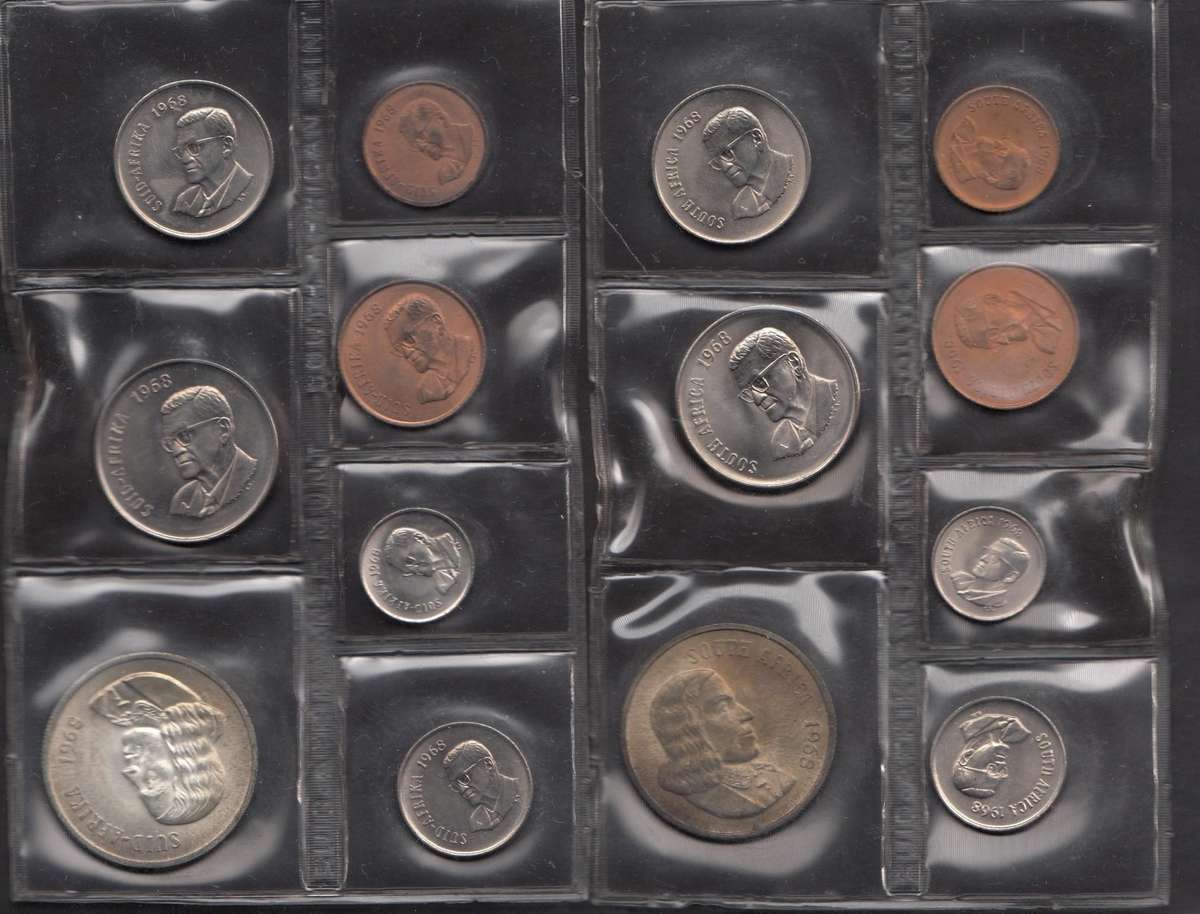 RSA UNC Mint Packs 1968 (Afr. & Eng.)