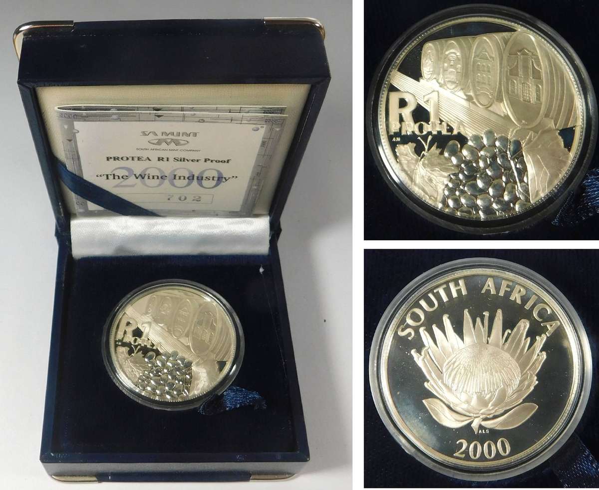 2000 RSA Silver Proof R1 (Wine)