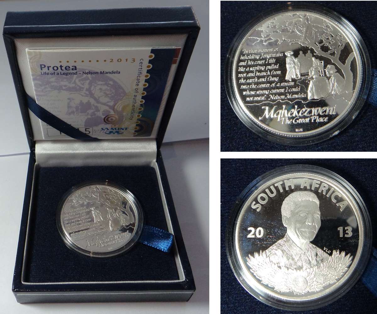 2013 Silver Proof R1 Mandela (3 available)