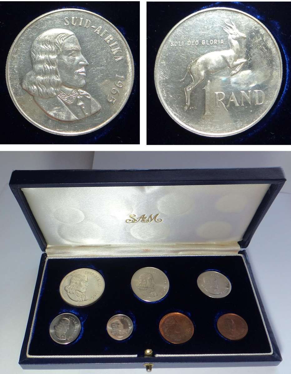 Republic of SA Proof Set of 1965 with AFRIKAANS R1 (RARE)