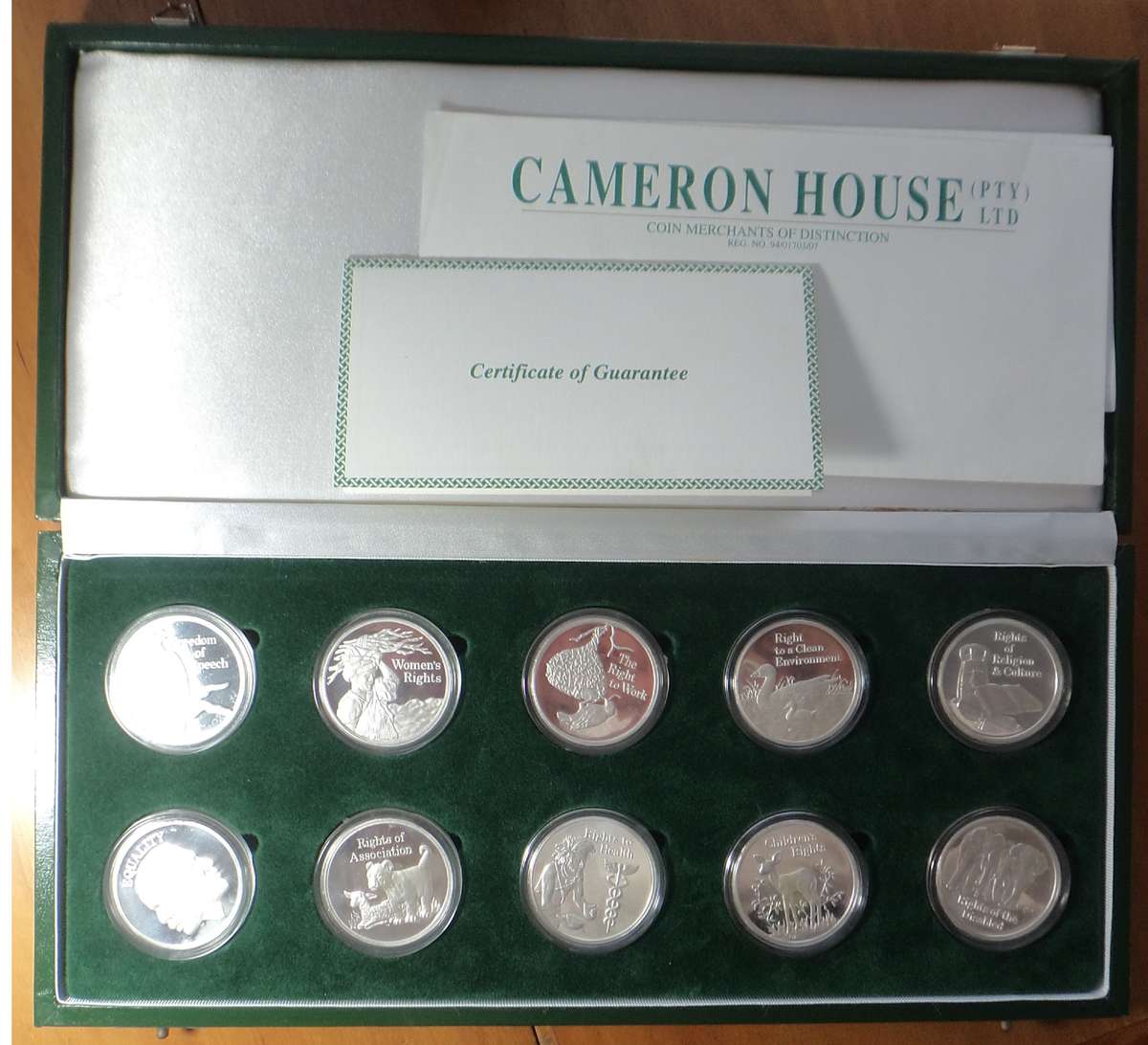 Zambia: Silver 500-Kwacha Proof Set (The Freedom Series)