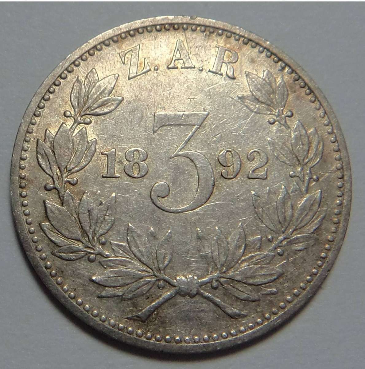 Paul Kruger Tickey (3d) 1892