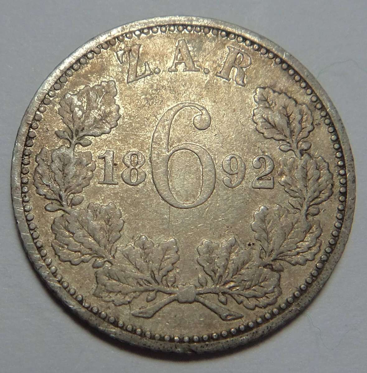 Paul Kruger Sixpence (6d) 1892