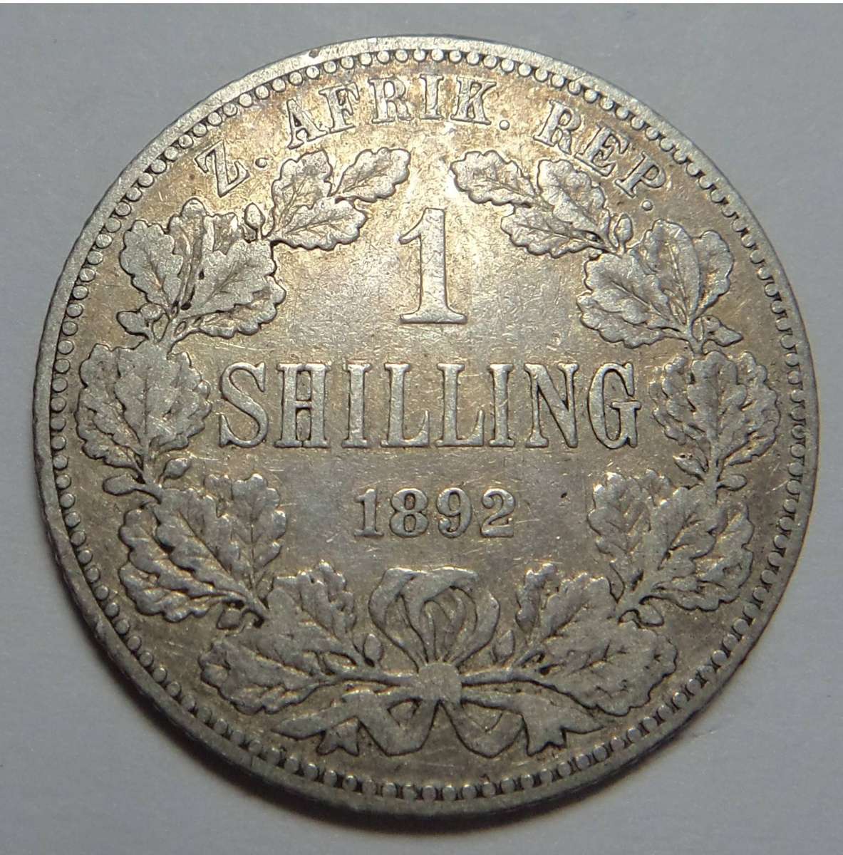 Paul Kruger Shilling (1/-) 1892