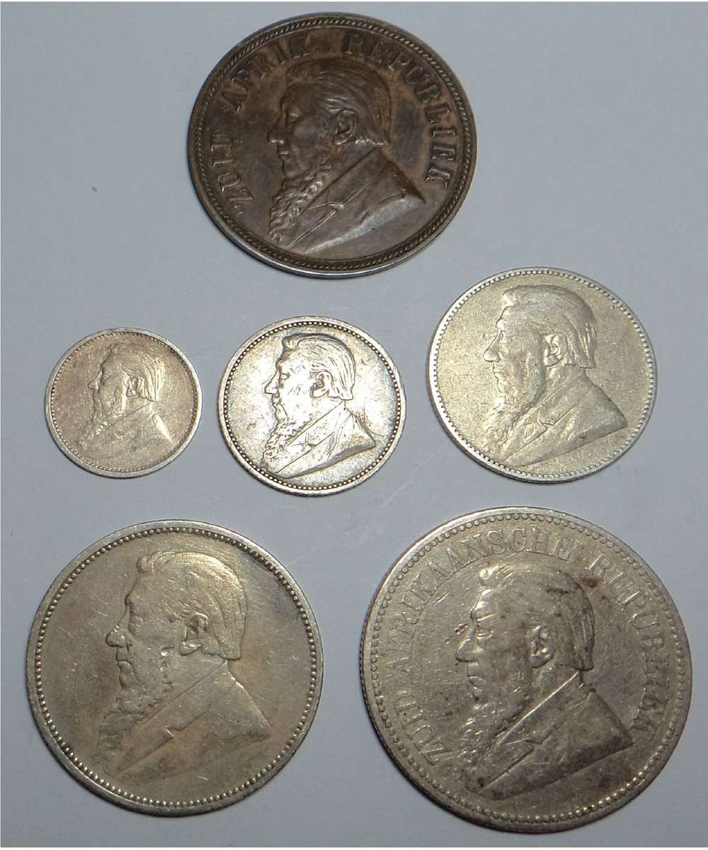 Paul Kruger ZAR Coin Set of 1892