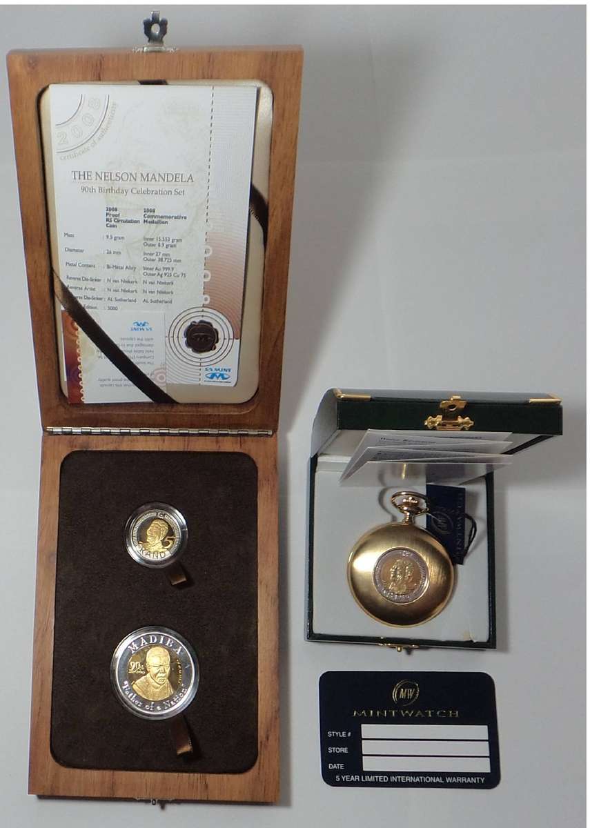 Mandela Timeless Value GOLD & SILVER Birthday Celebration Set