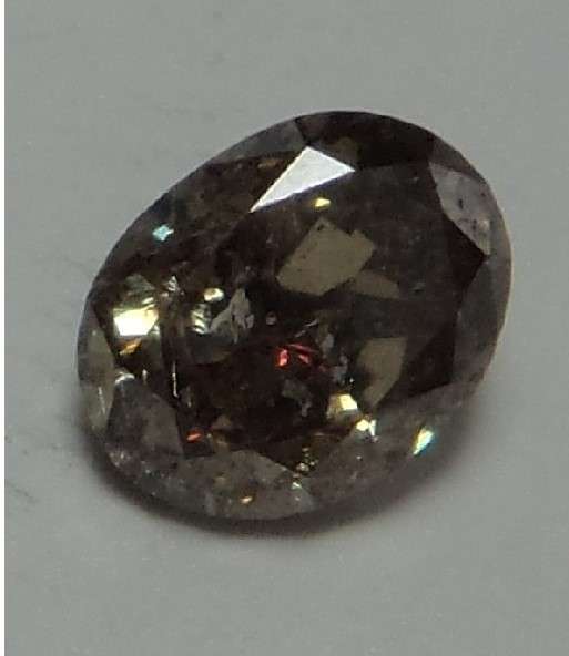 Oval Cut Natural Diamond 1,11ct Brown Si2