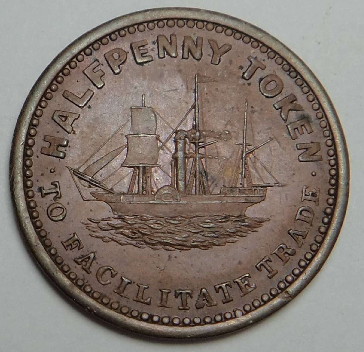 Marsh & Sons Cape Town ½d 1870s (MTB # MB1290) Cat. Value R500