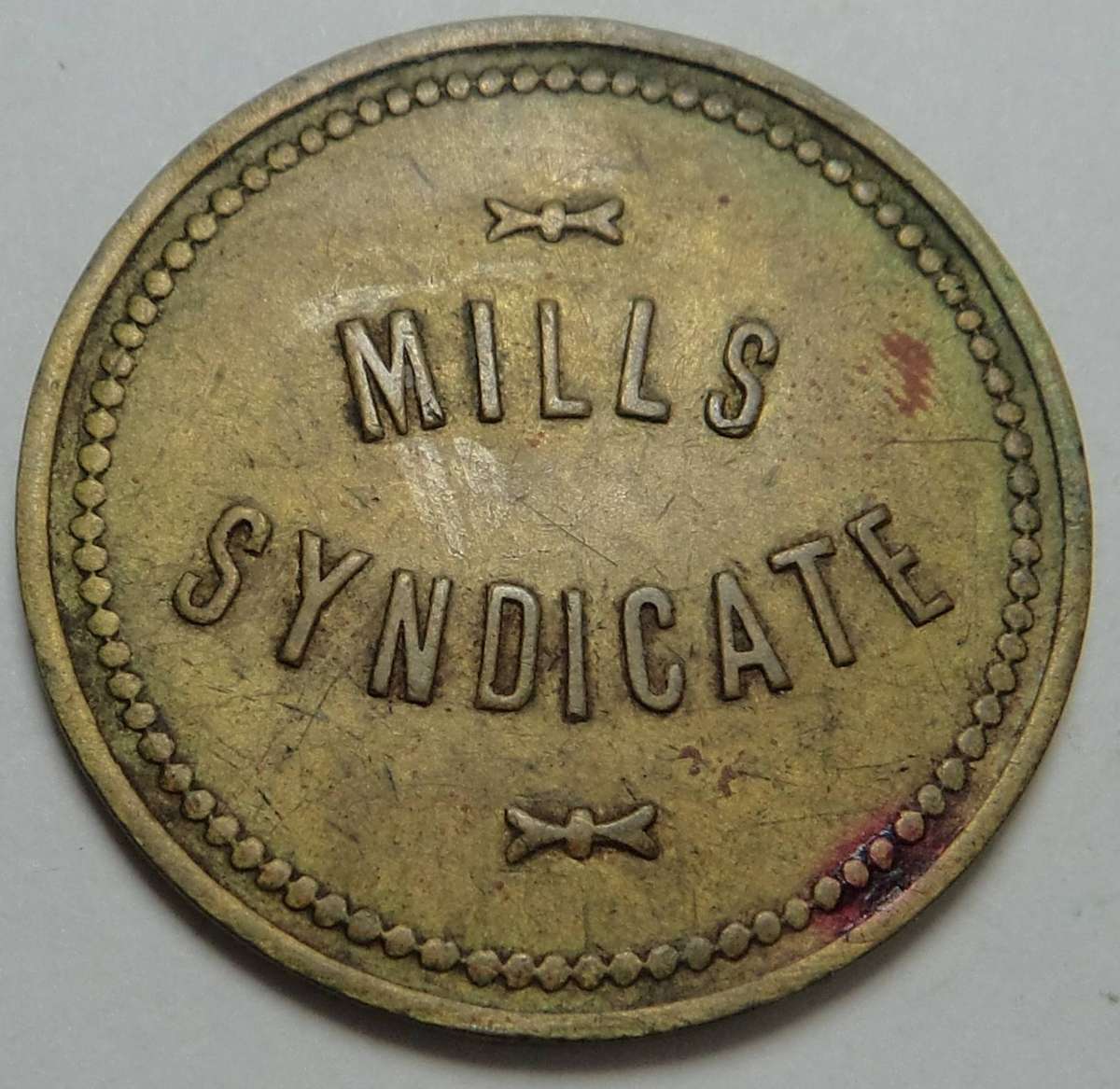 Mills Syndicate Tickey (MTB # MB1355) Cat. Value R1500
