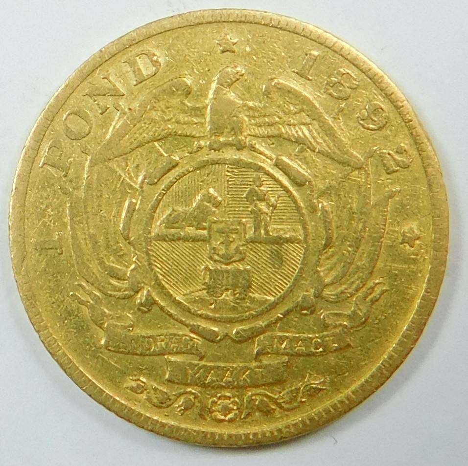 Paul Kruger ZAR Gold Pond 1892 (The Rare Single Shaft)