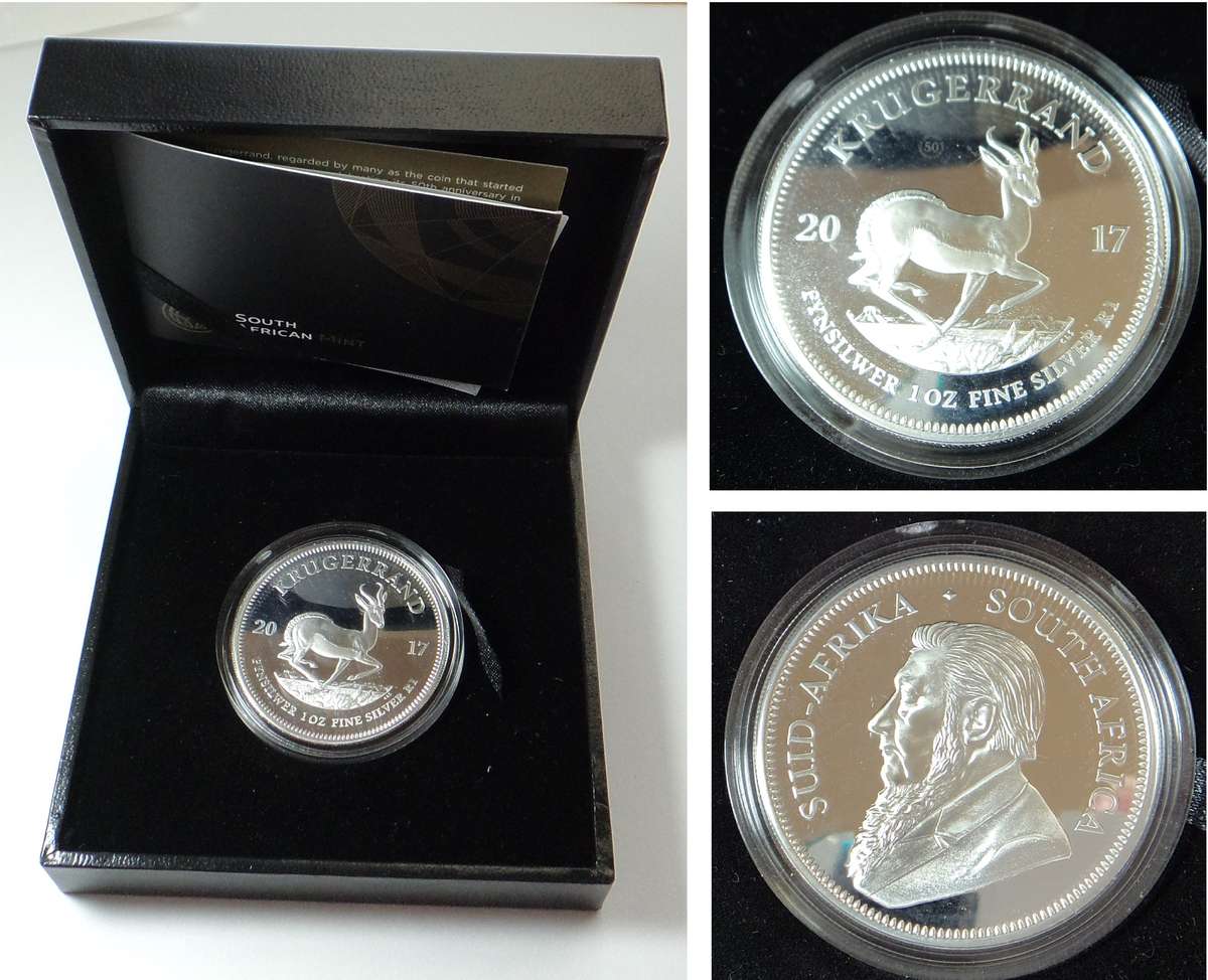 RSA: Silver 1 Oz Krugerrand 2017 (Proof with Privy Mark)