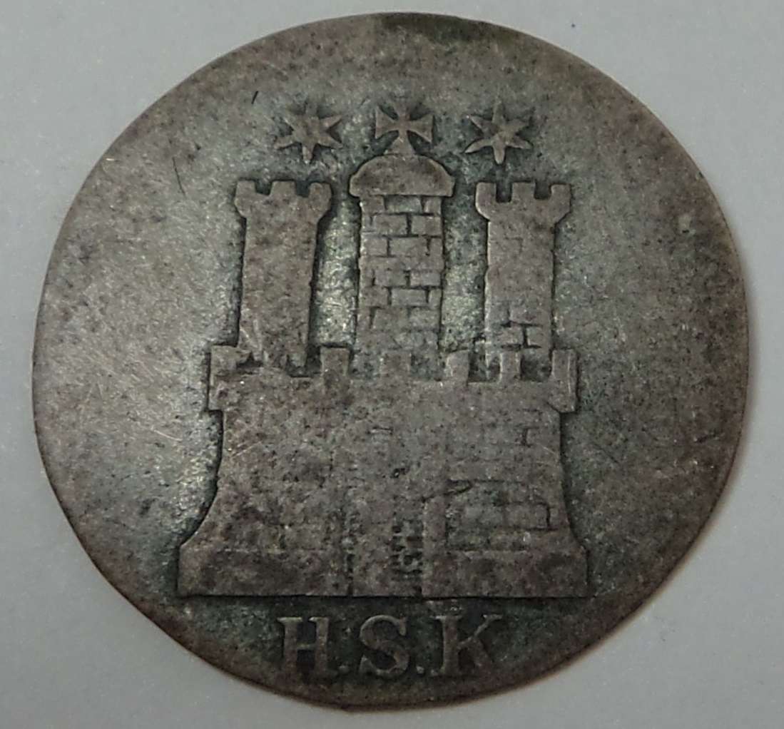 Germany (Hamburg City) Silver 1 Schilling of 1841