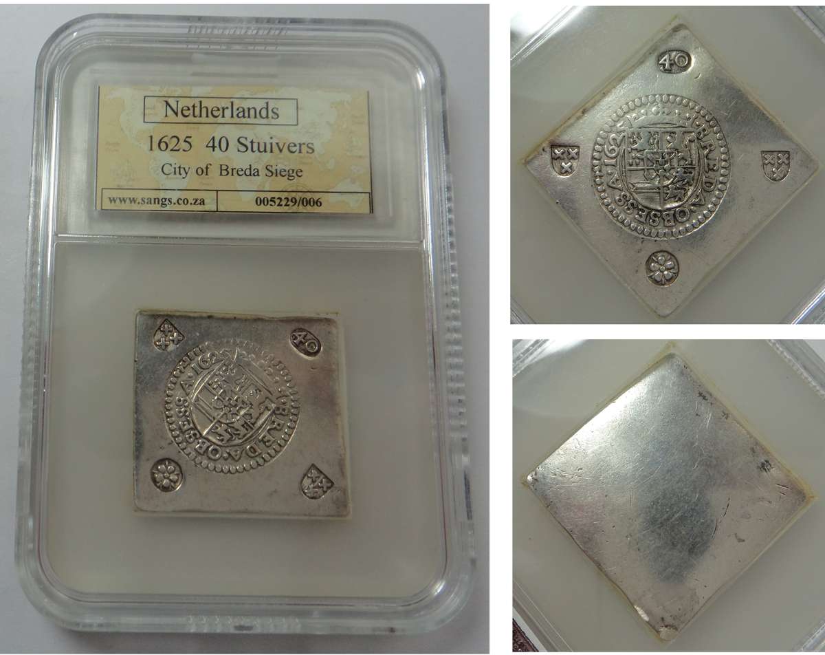 Netherlands: City of Breda 40 Stuivers 1625: Sangs Authenticated