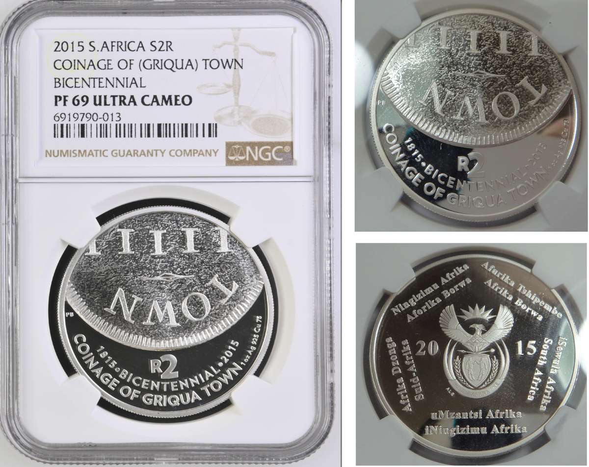 2015  R2 Crown (Griqua Town) NGC PF 69 Ultra Cameo