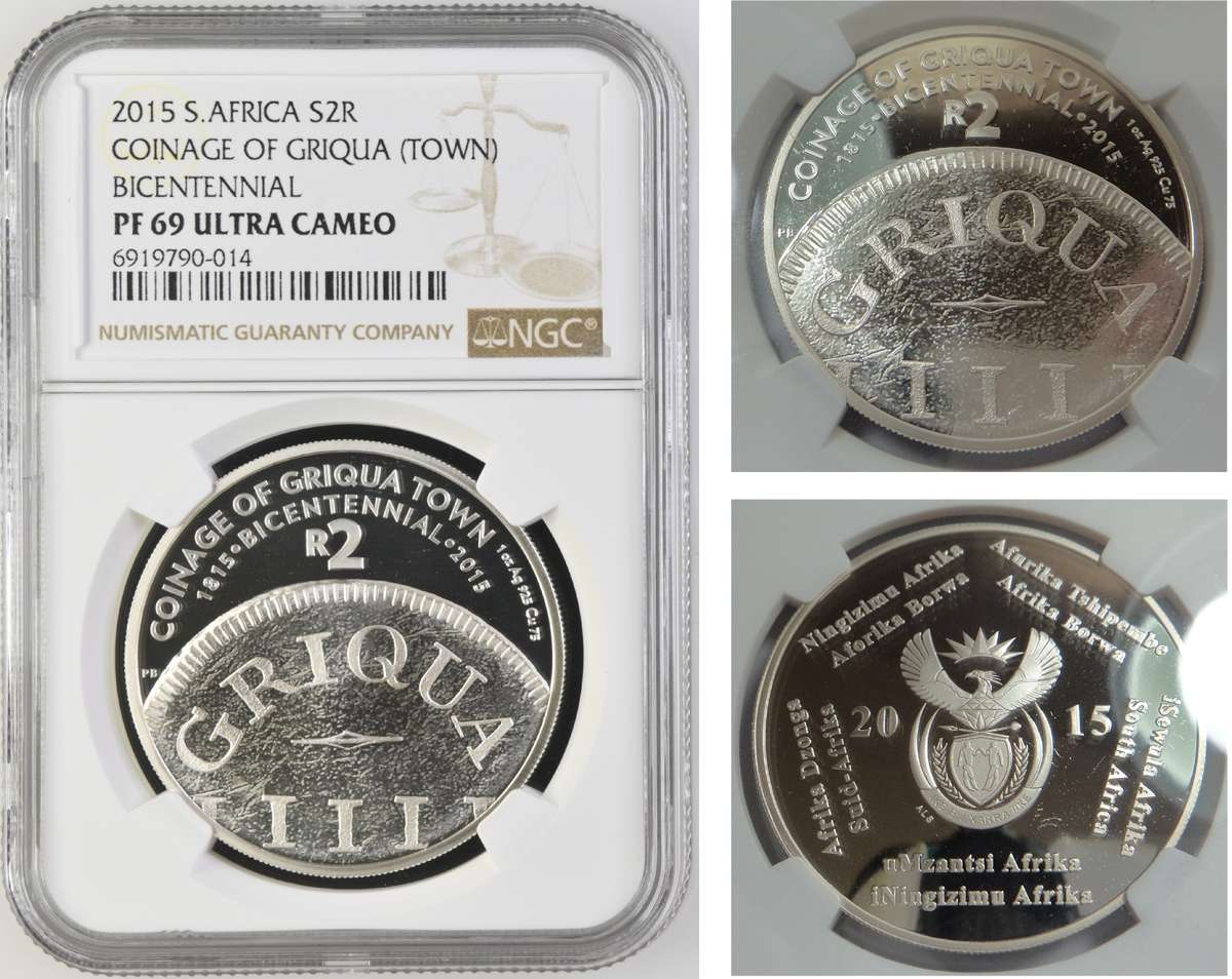 2015  R2 Crown (Griqua Town) NGC PF 69 Ultra Cameo