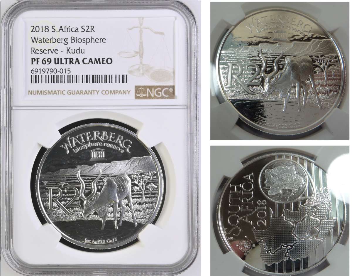 2018 R2 Crown (Waterberg BR Kudu) NGC PF 69 Ultra Cameo