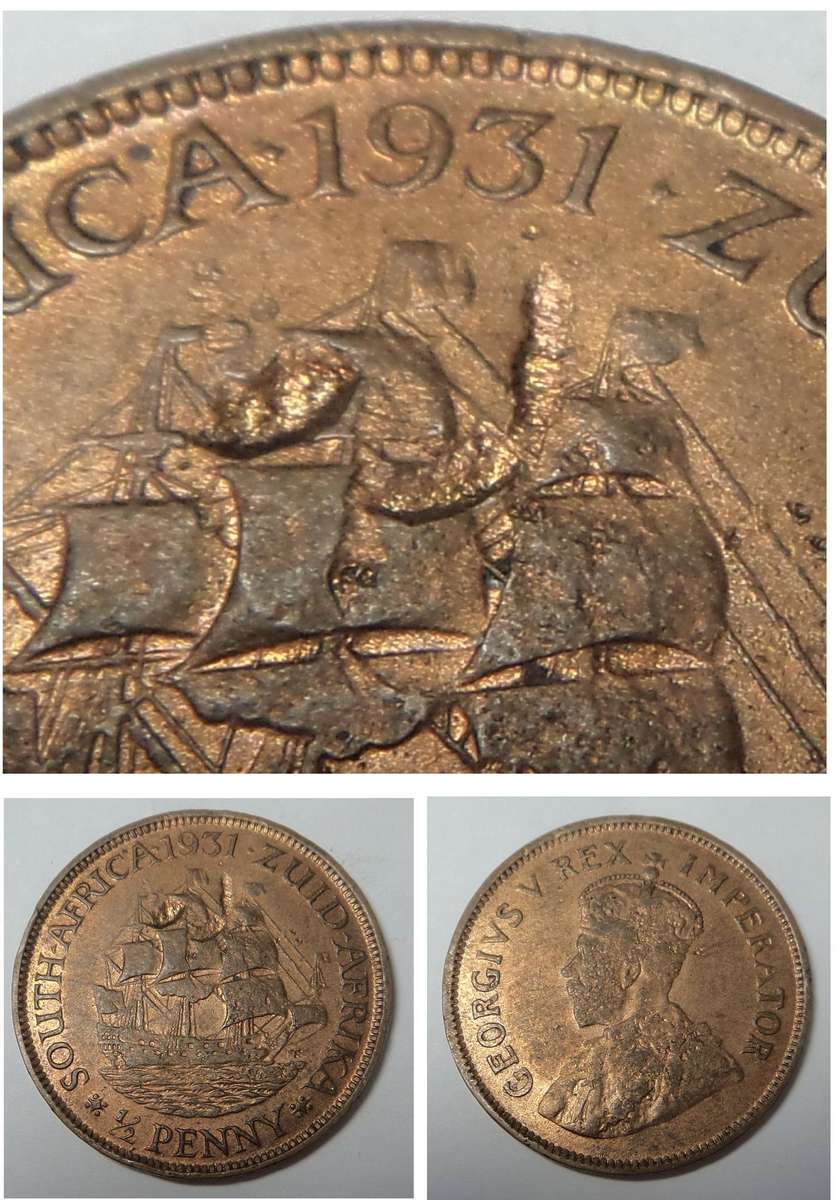 ERROR 1931 Penny of the Union of South Africa