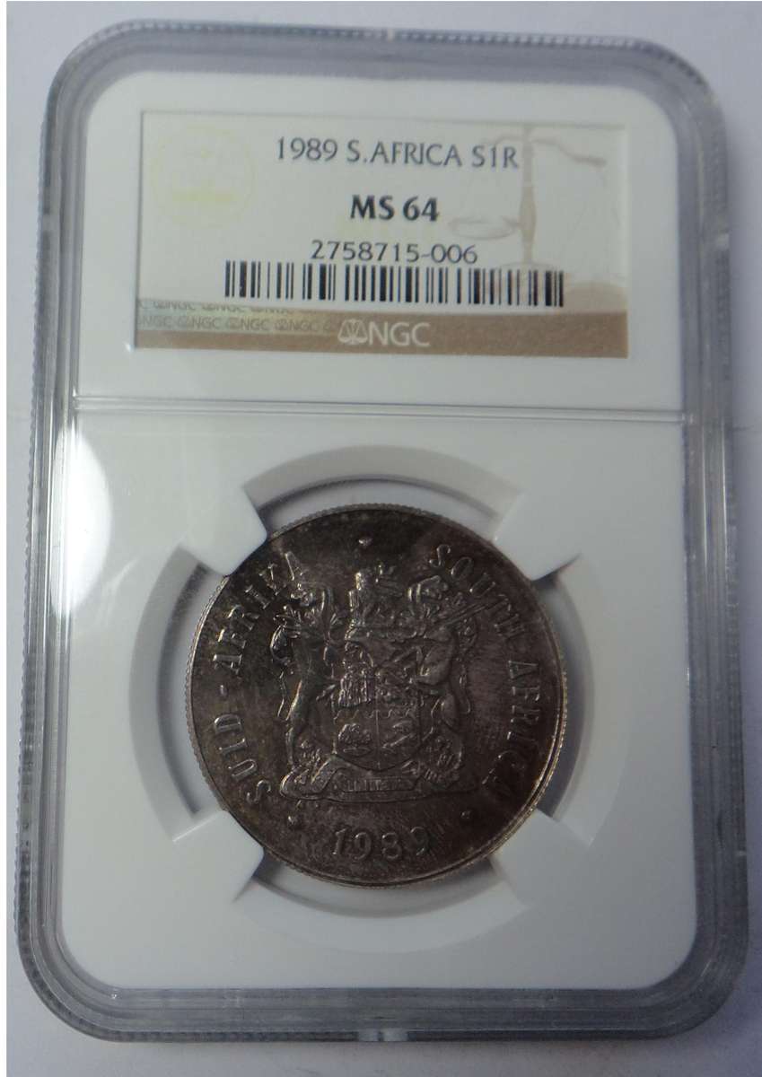 1989 Silver R1: NGC MS 64