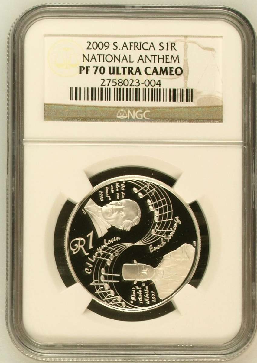 RSA Silver R1 2009 (National Anthem) PF70 Ultra Cameo