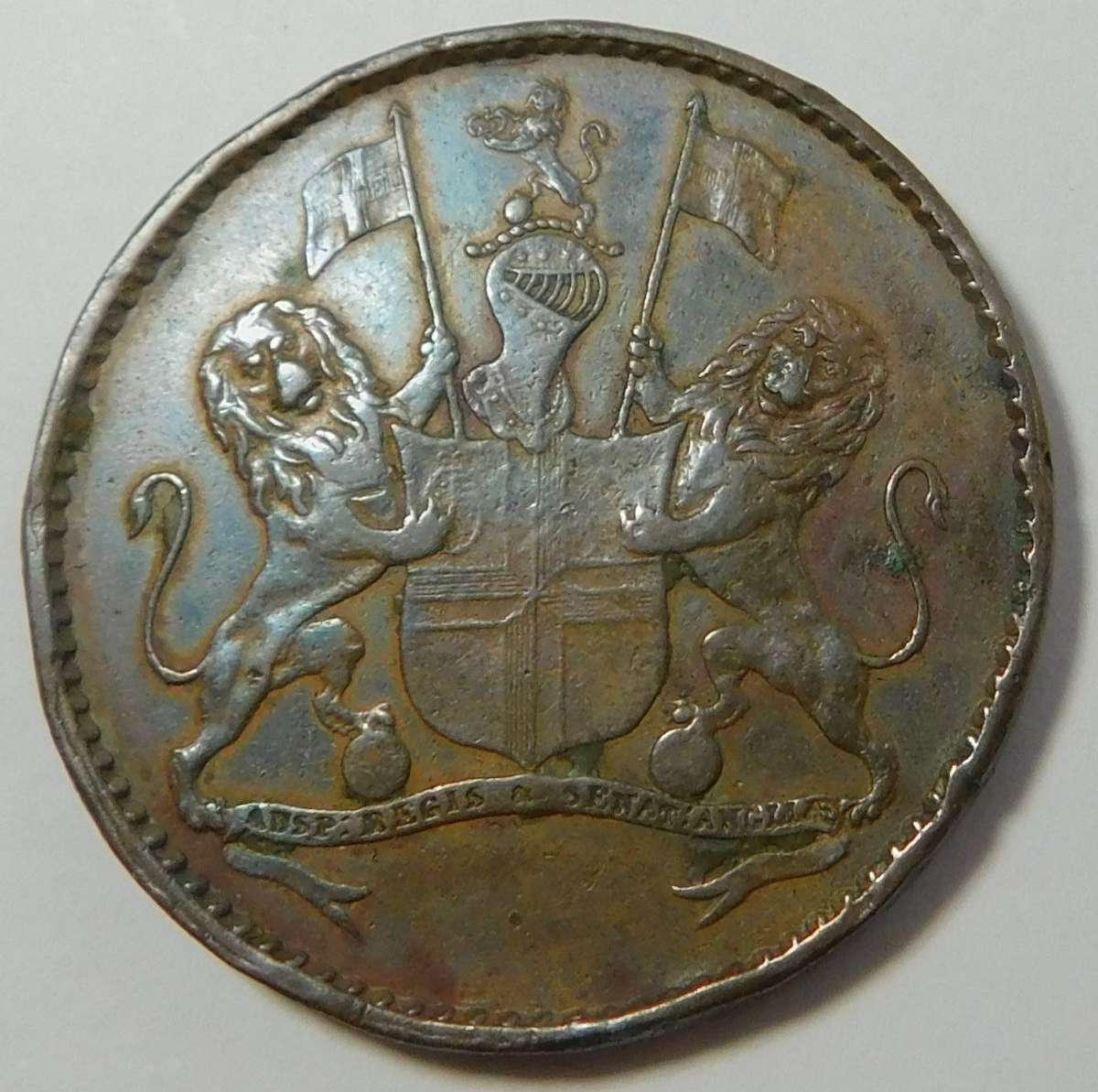 St Helena Half Penny 1821