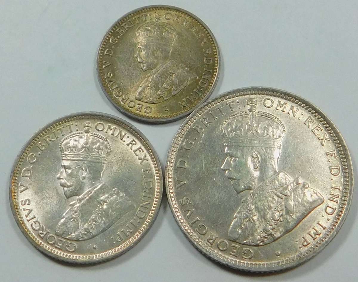 West Africa: George V Silver Set