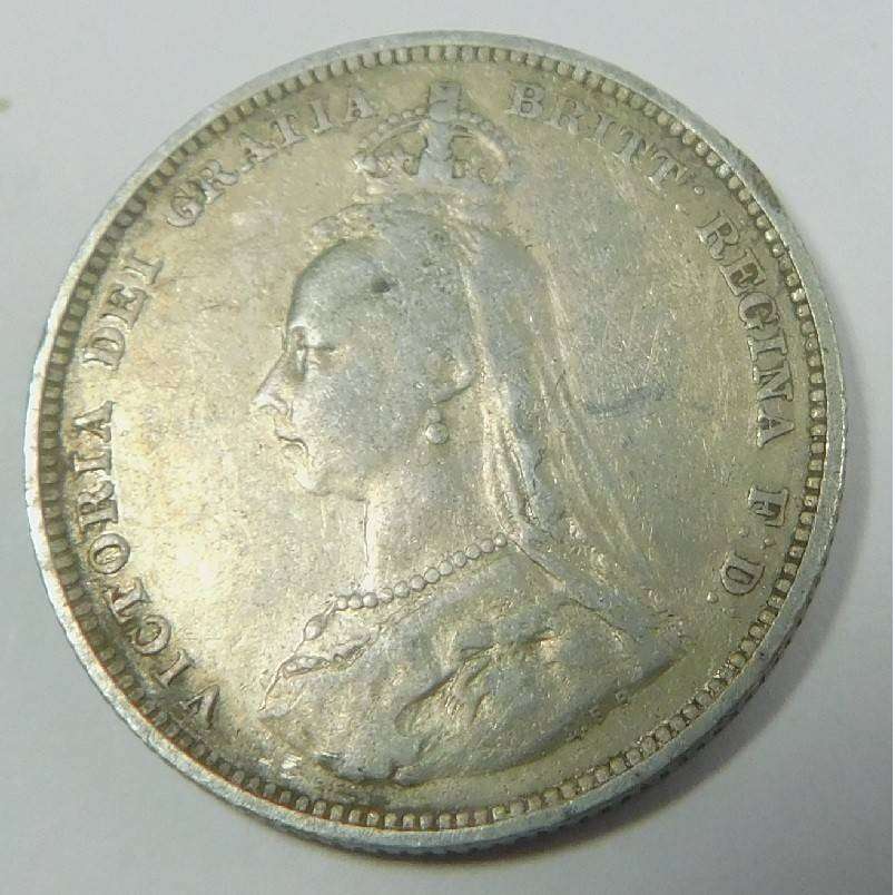 Great Britain: Victorian Silver Shilling 1887