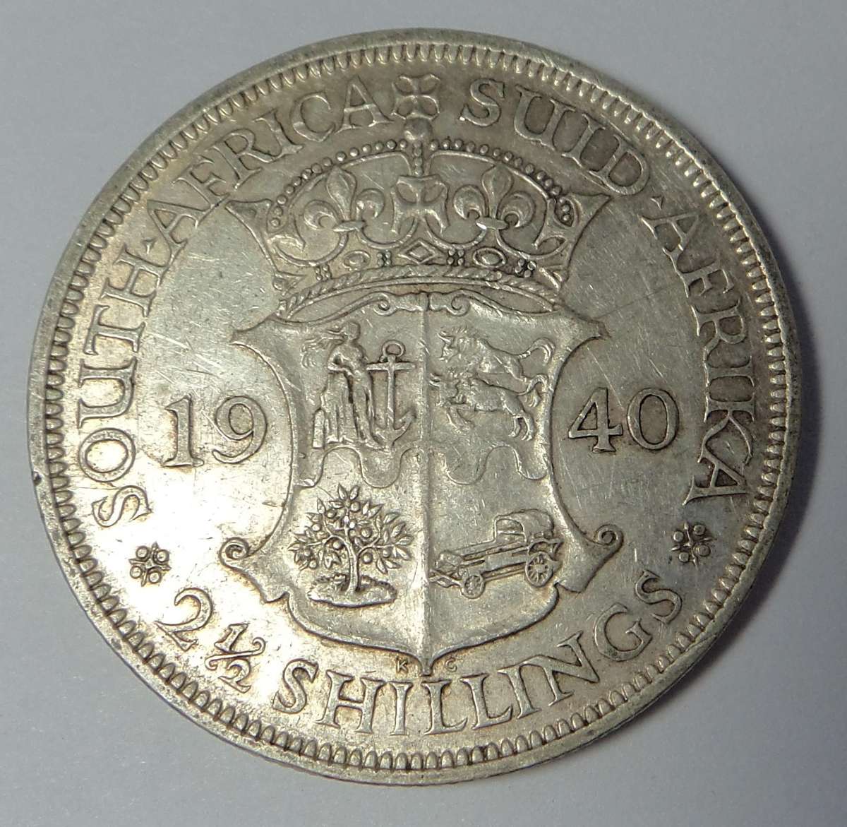 Union of SA: Half-Crown (2/6-) of 1940 (Coin 2 of 2)