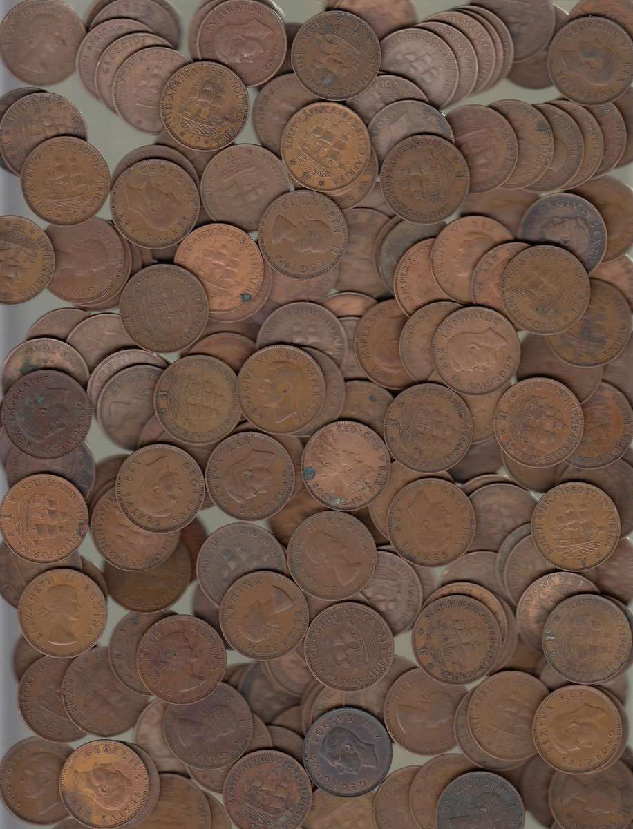 Union of South Africa: Over 200 Old Pennies